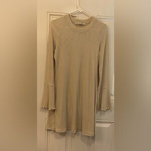 Abercrombie ribbed bell sleeve dress.